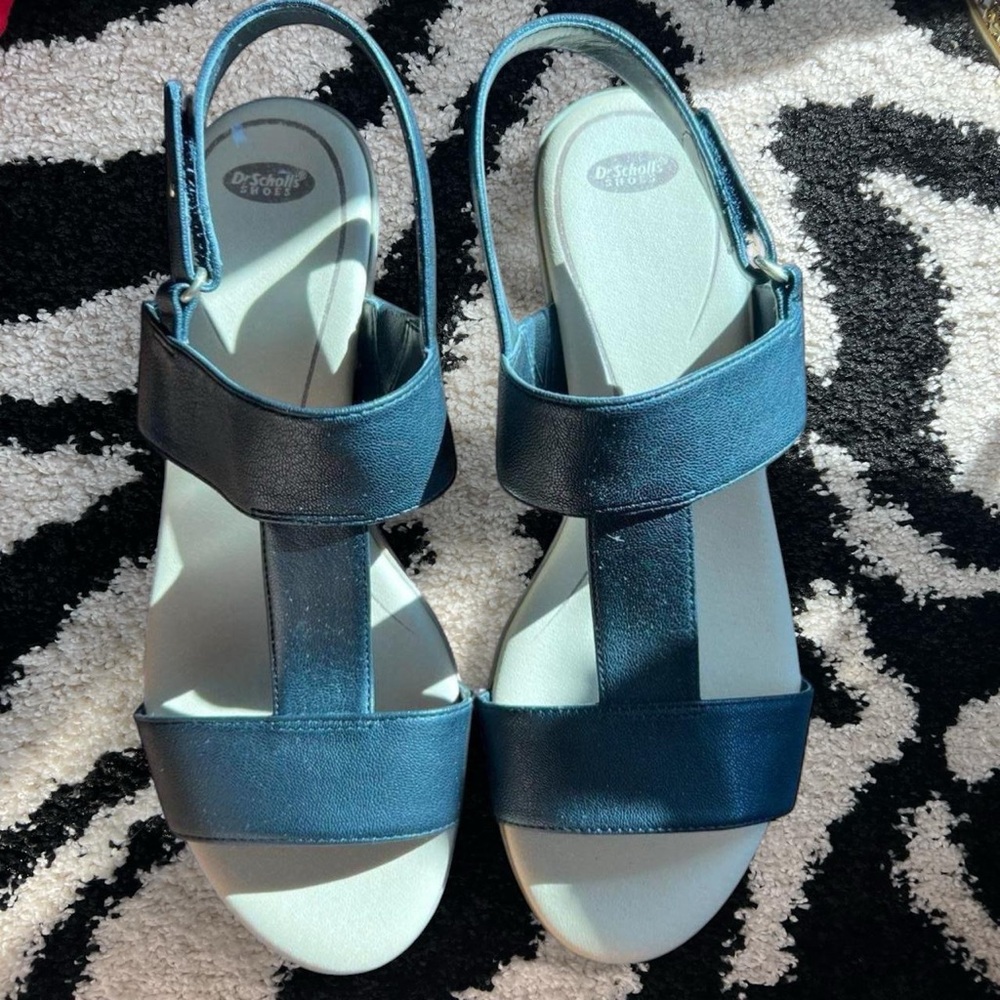 Dr. Scholl's Teal Blue Women’s Slingback Sandals